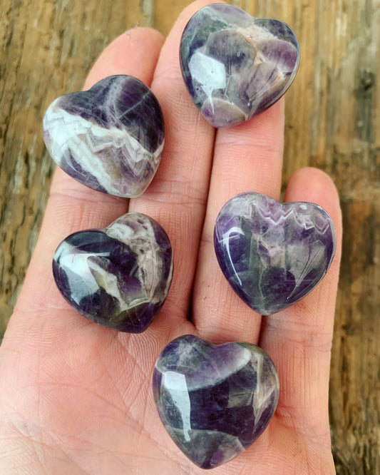 Mini Amethyst Heart - Shiny Crystals