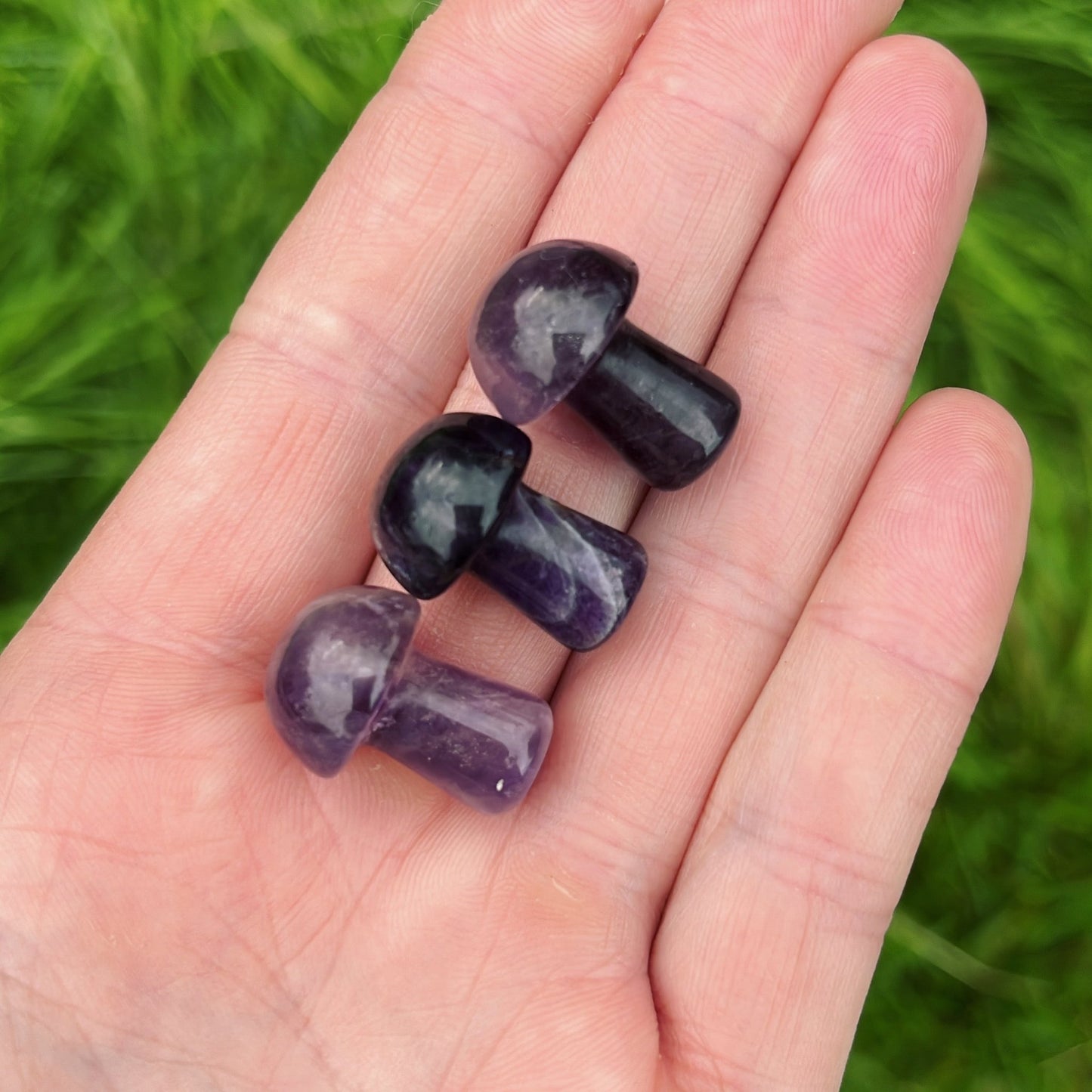 Mini Amethyst Mushroom - Shiny Crystals