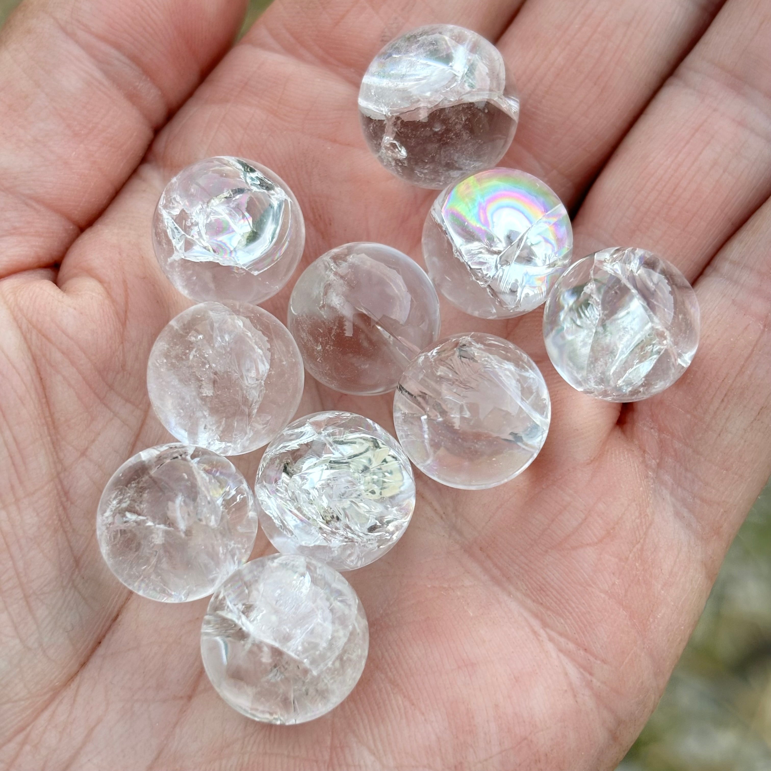 Clear hot Quartz Sphere