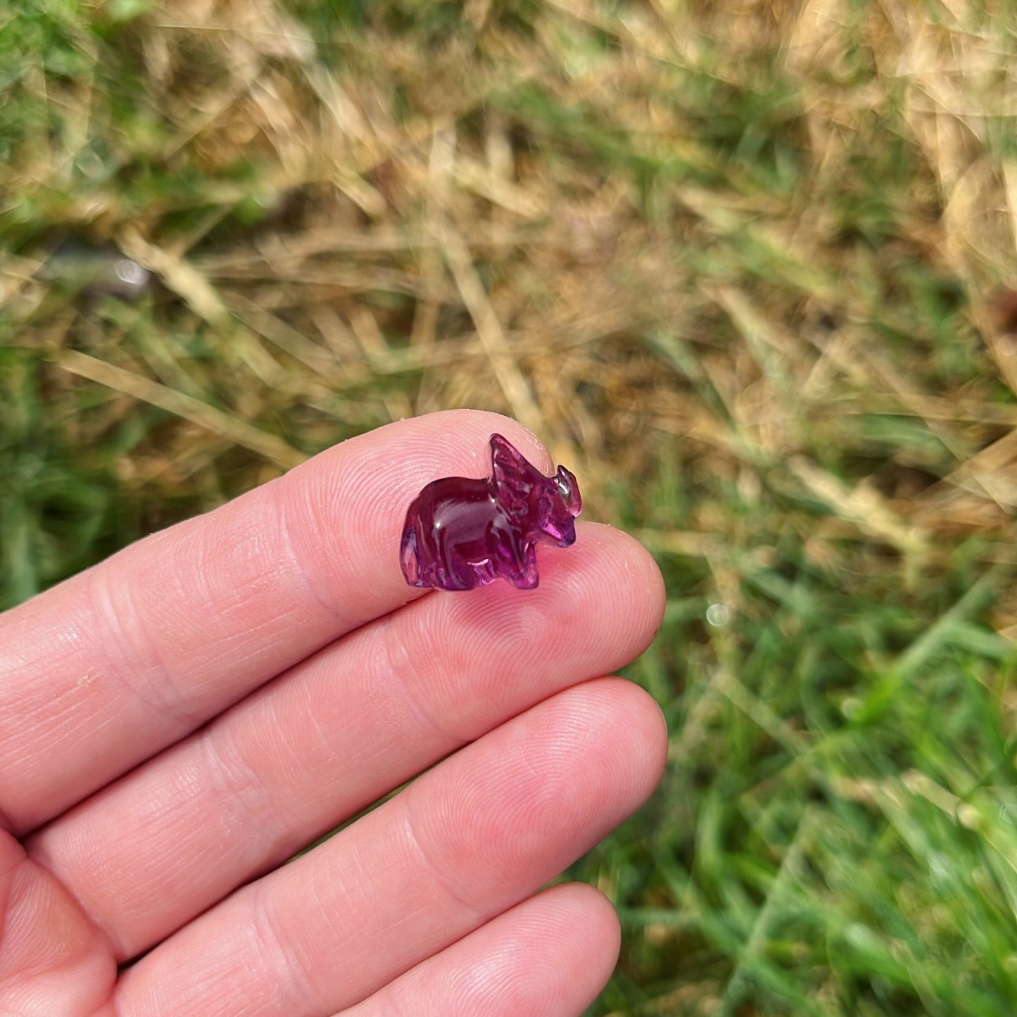 Mini Fluorite Dinosaur - Shiny Crystals