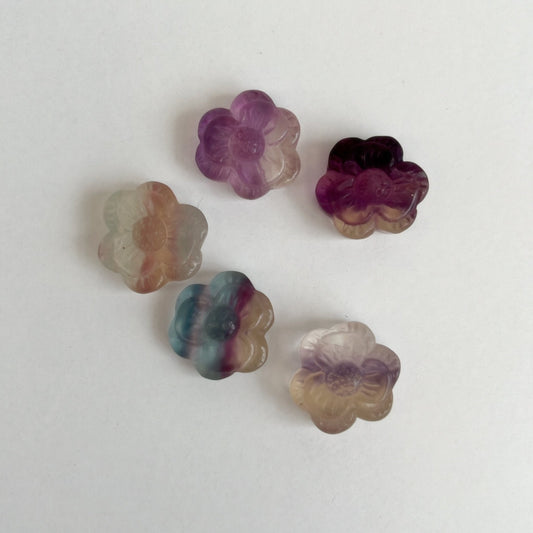 Mini Fluorite Flower 2 - Shiny Crystals