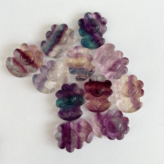 Mini Fluorite Flower - Shiny Crystals