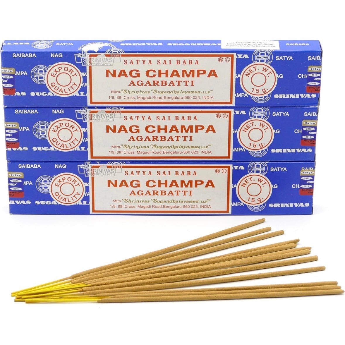 Nag Champa Satya Incense Sticks Pack - Shiny Crystals