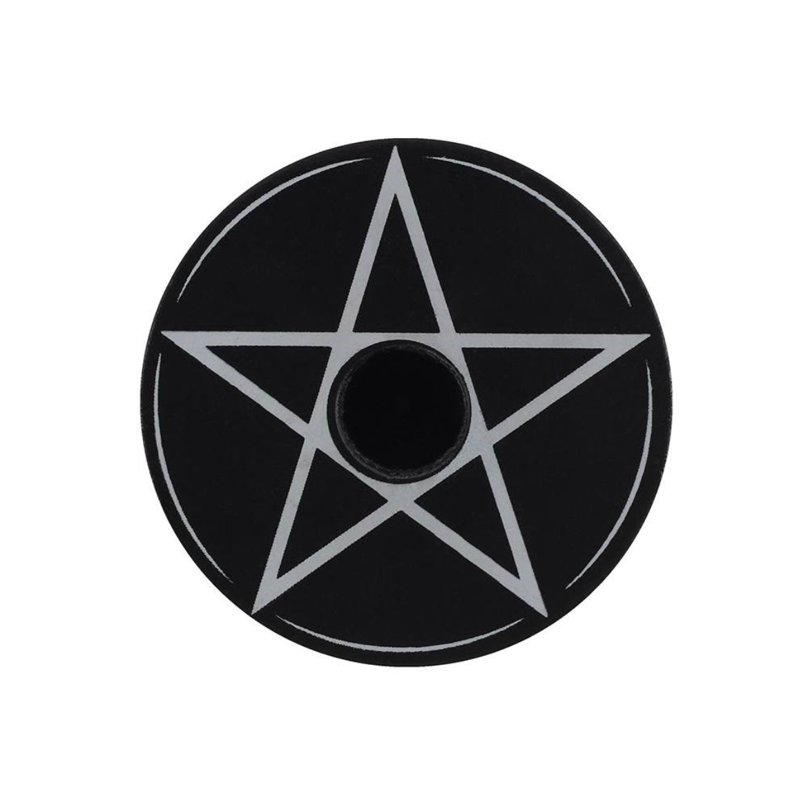 Pentagram Spell Candle Holder - Shiny Crystals