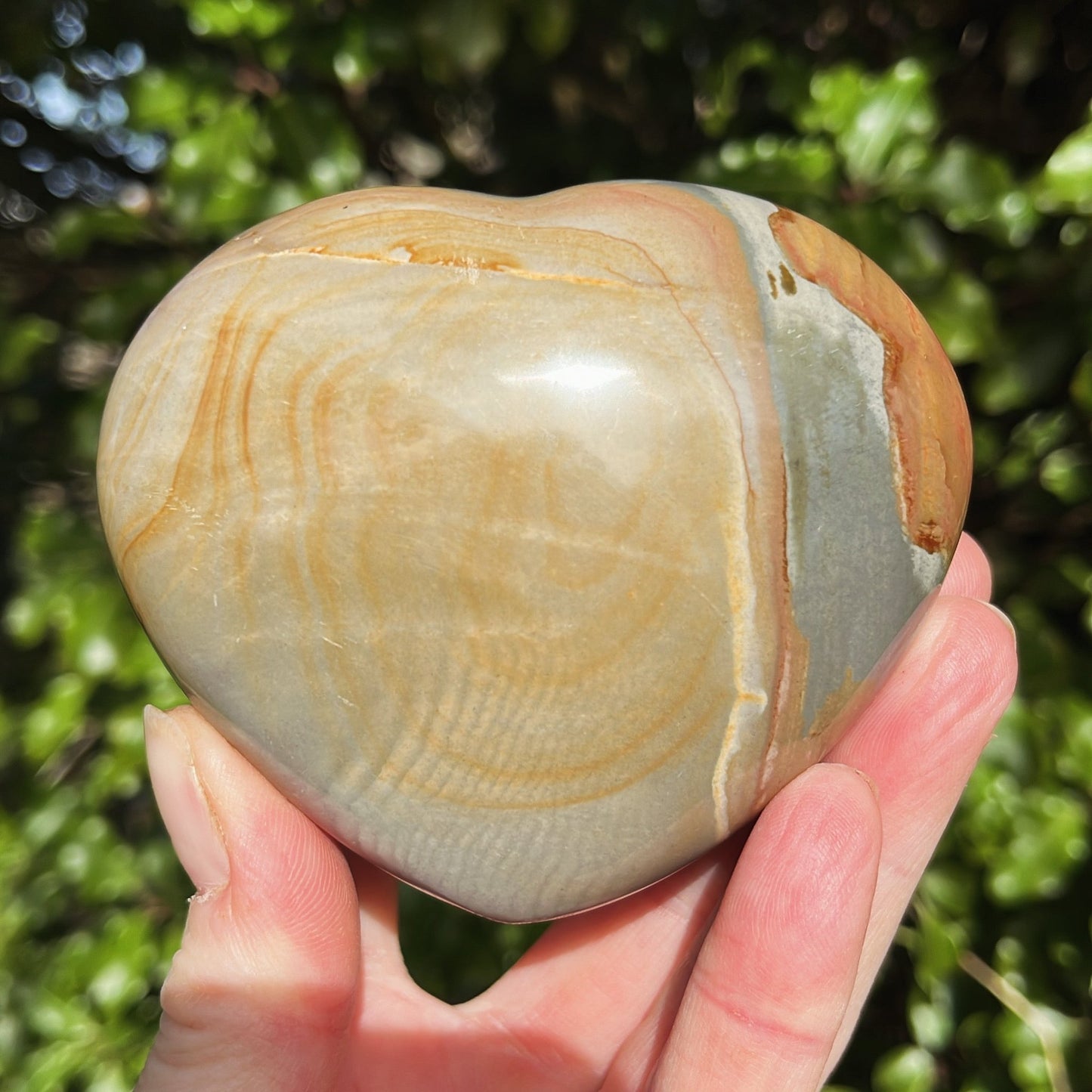 Polychrome Jasper Heart | B - Shiny Crystals