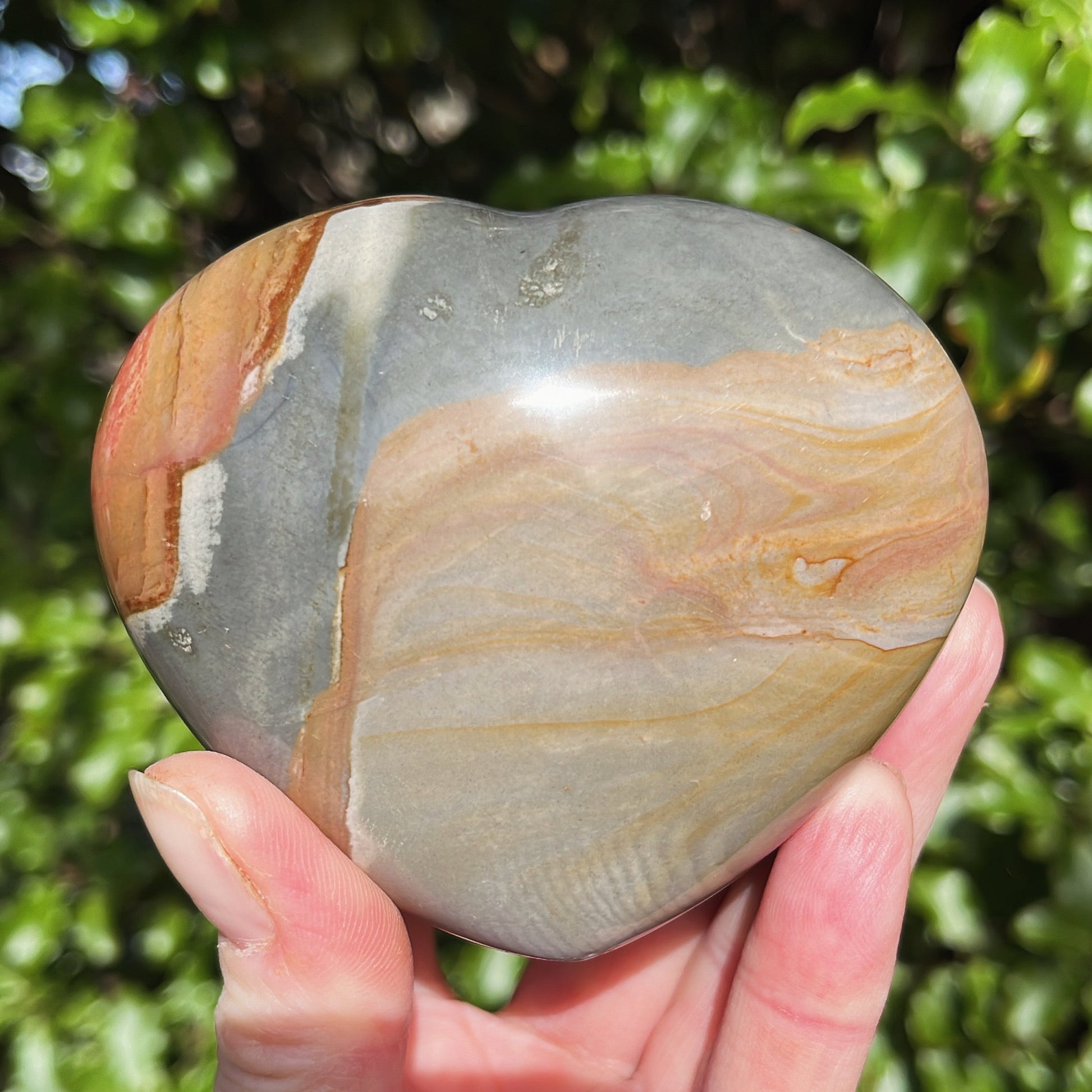 Polychrome Jasper Heart | B - Shiny Crystals