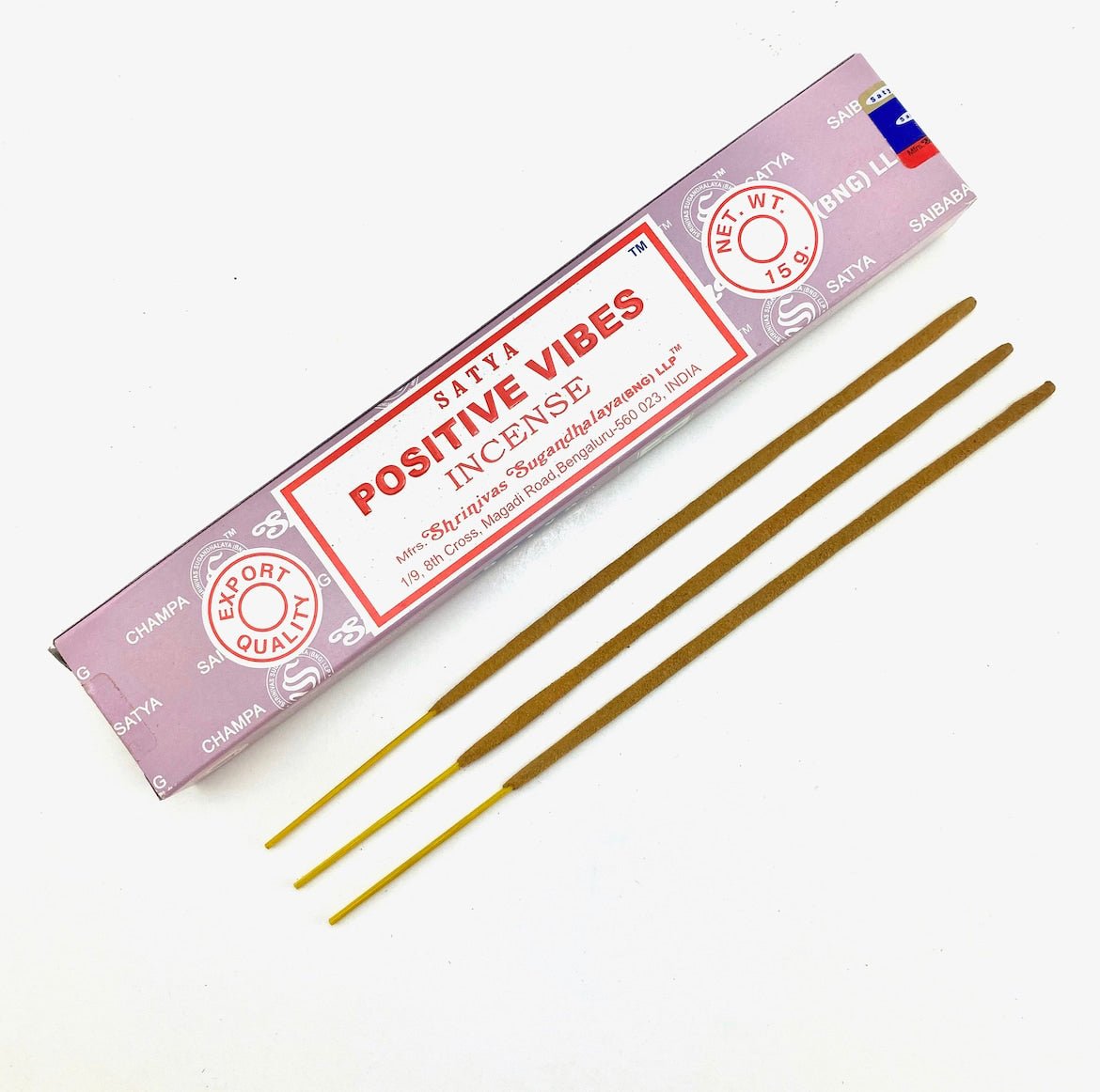 Positive Vibes Satya Incense Sticks Pack - Shiny Crystals