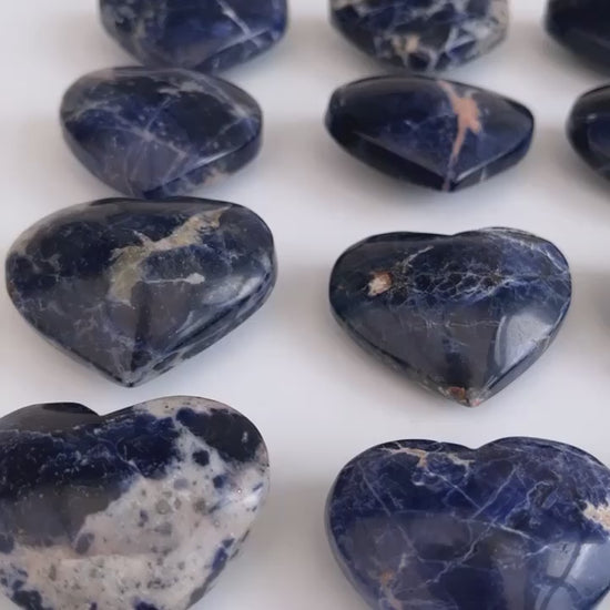 Sodalite Crystal Hearts video