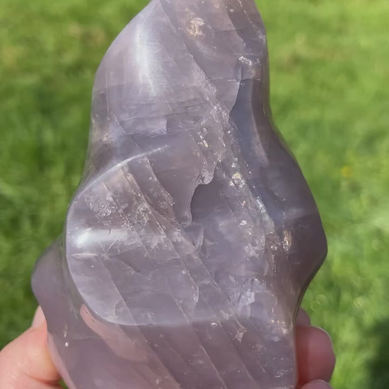 Lavender Rose Quartz Flame