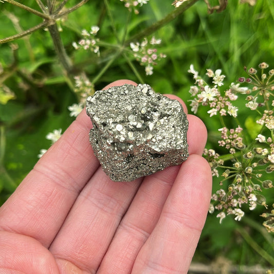 Raw Pyrite Specimen - Shiny Crystals