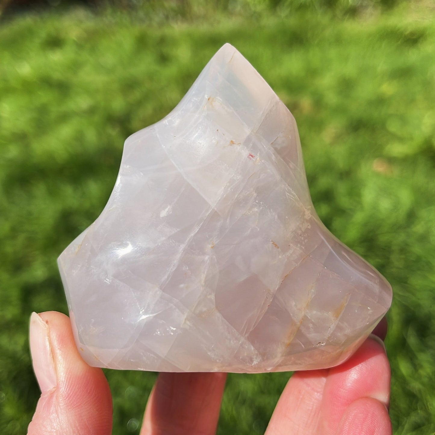 Rose Quartz Flame | D - Shiny Crystals