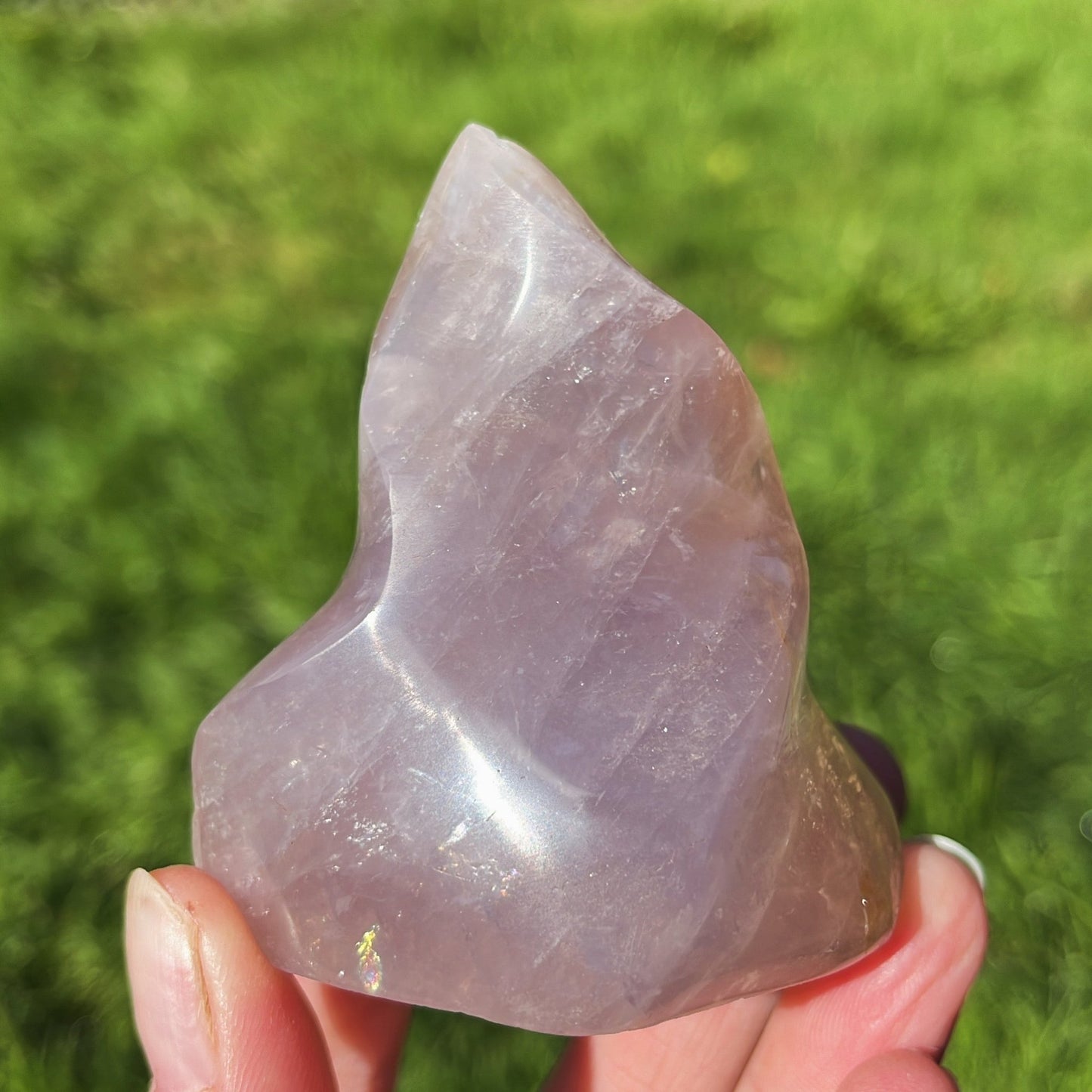 Rose Quartz Flame | E - Shiny Crystals