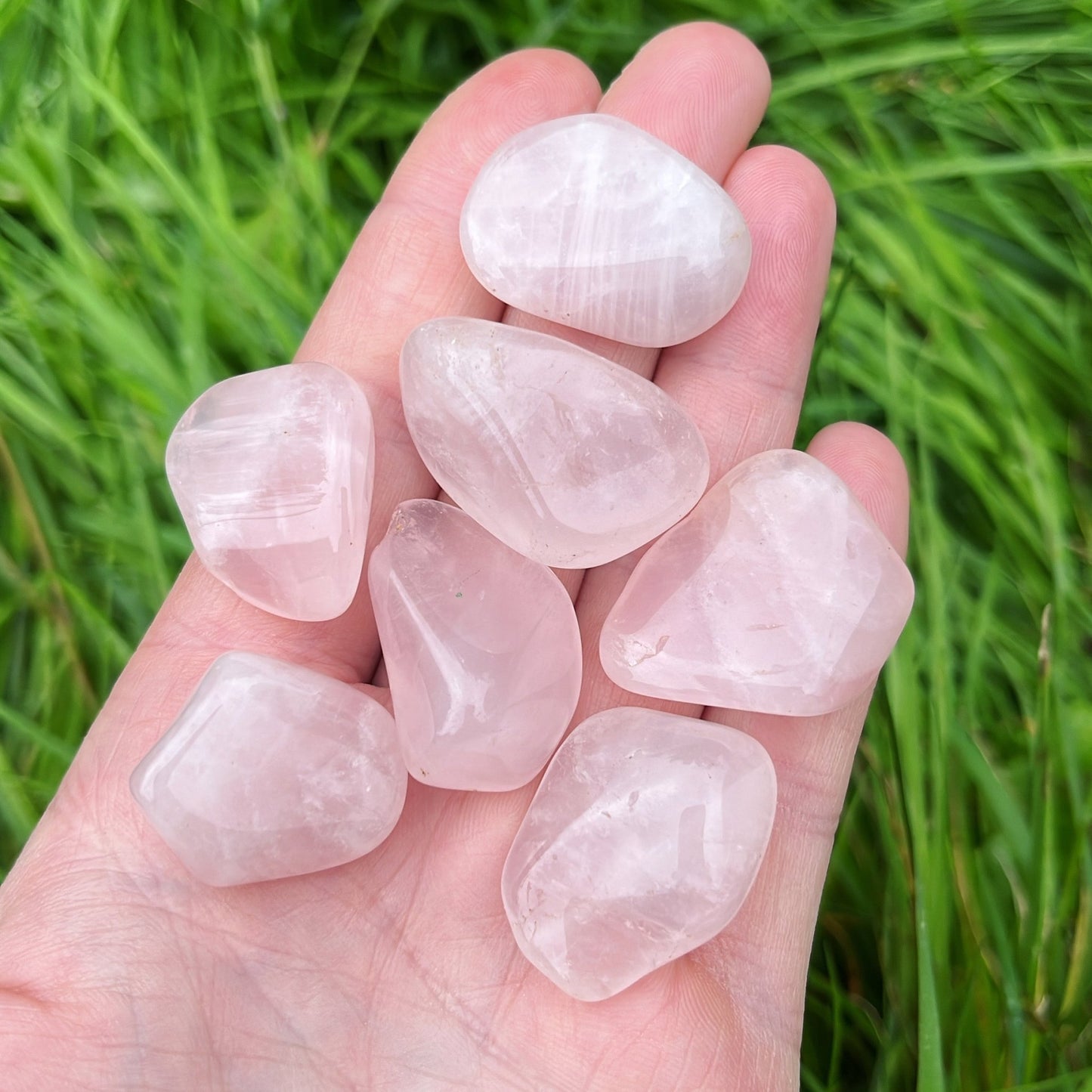 Rose Quartz Tumblestone - Shiny Crystals