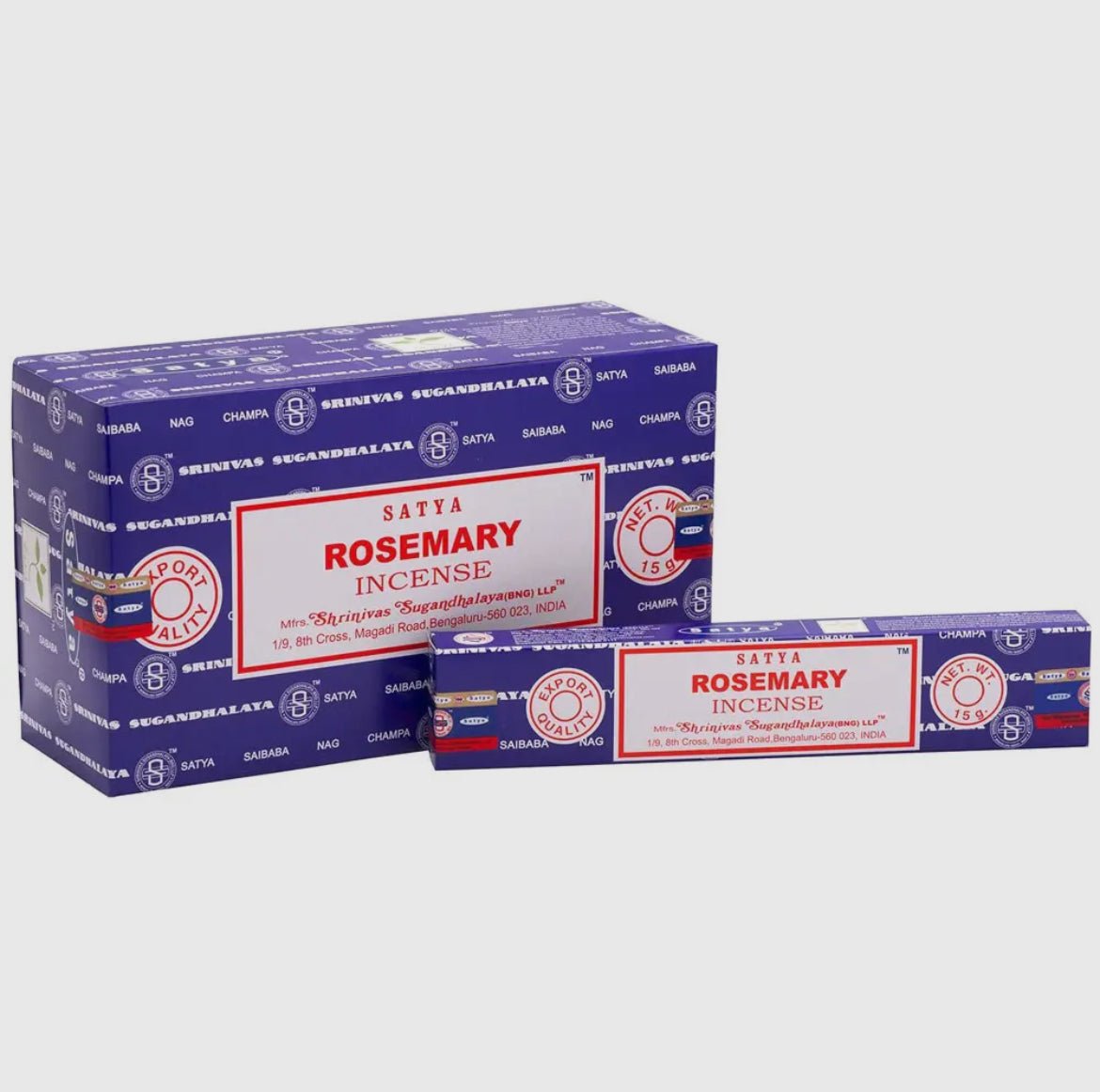 Rosemary Satya Incense Sticks Pack - Shiny Crystals