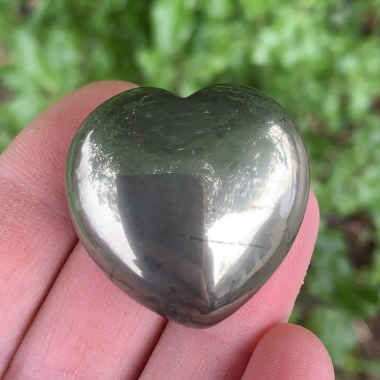 Small Pyrite Heart - Shiny Crystals