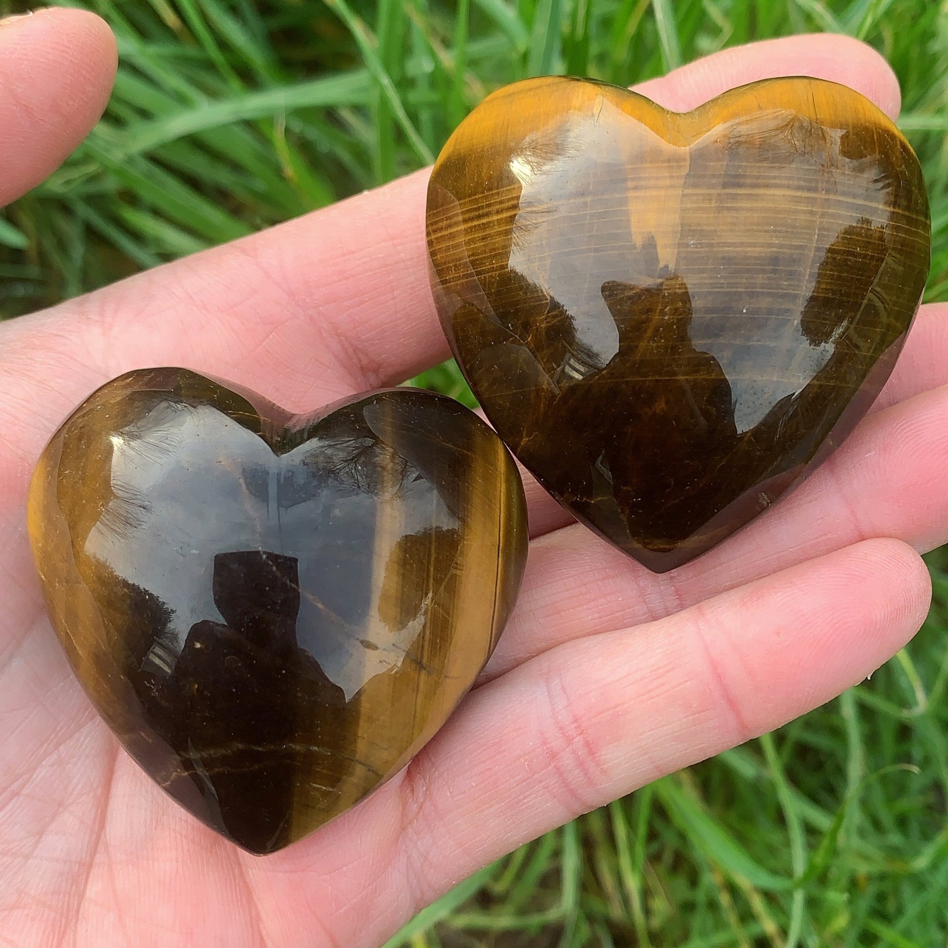 Tiger’s Eye Heart - Shiny Crystals