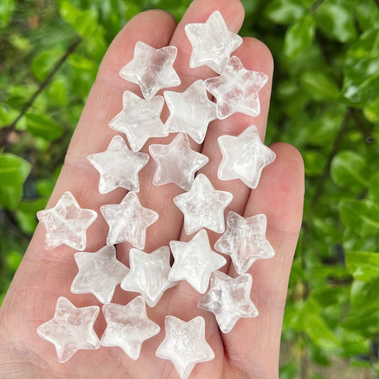 Tiny Clear Quartz Star - Shiny Crystals