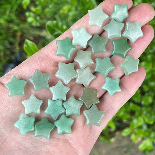 Tiny Green Aventurine Star - Shiny Crystals