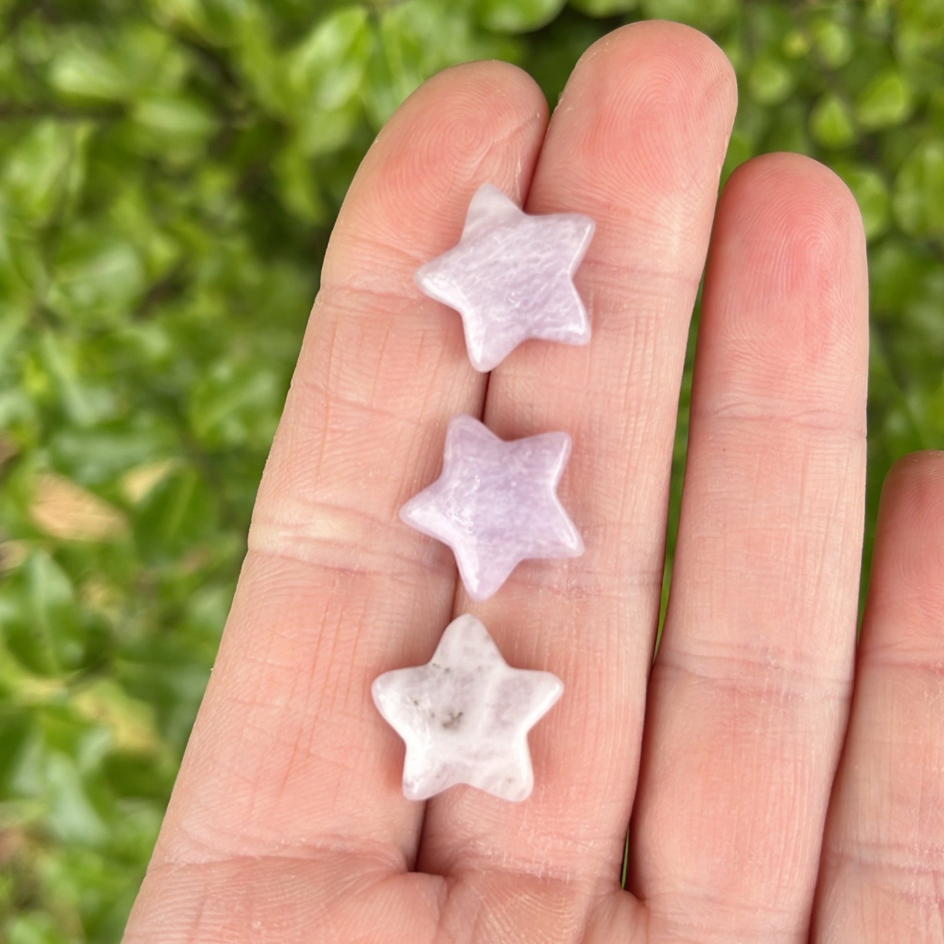 Tiny Lepidolite Star - Shiny Crystals