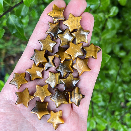 Tiny Tiger’s Eye Star - Shiny Crystals