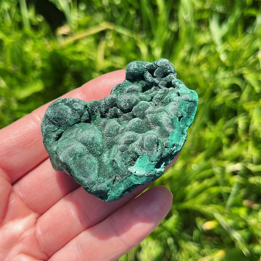 Velvet Malachite Specimen - Shiny Crystals